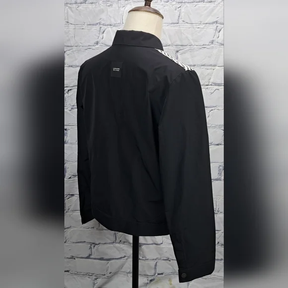 NWT Alessandro Dell'acqua Full Zip Jacket Fashion Woven Black Large / 50 - Picture 10 of 16